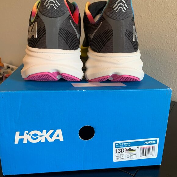 Hoka One One Mens Clifton 9 1127895 BAAB Running Shoes Sneakers Size 13 D